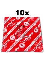 10 Stck London Kondome - Rot mit Erdbeeraroma