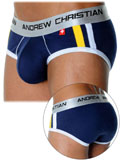 Andrew Christian - Shock Jock Racer Brief Navy