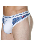 Andrew Christian - Super Mesh Thong with Show Tech royal/white