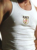 Tank Top Navy - white