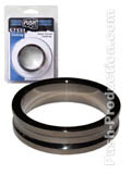 Stainless Steel Black Belowed Cock Ring