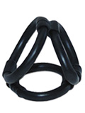 Tri Ring Cock Cage - black