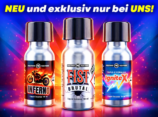 New poppers in aluminium bottles from Push Production