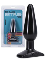 Classic Butt Plug - medium black