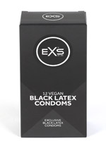 EXS - Black Latex Condoms - 12 pieces