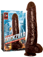 Cockzilla - Black Realistic Cock 16.5 inch