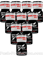 10 x SUPER RUSH BLACK small - PACK