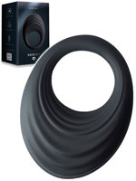 10 Speed Spire Vibrating Cockring Black