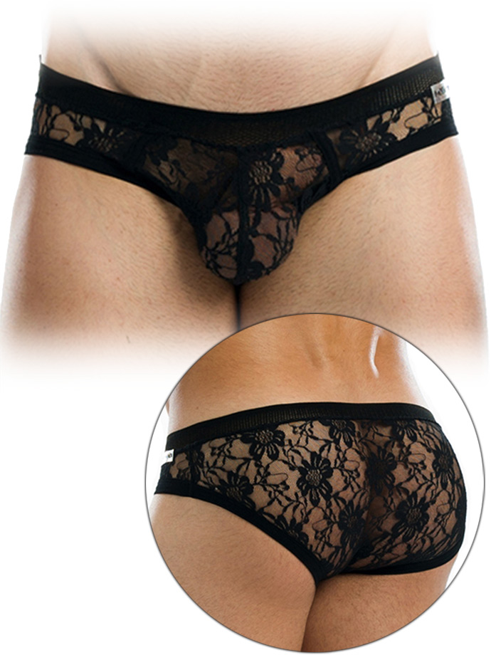 Lacenet Super Low Cut Brief - Schwarz