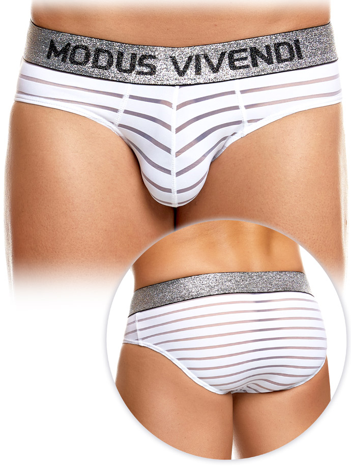 Exclusive Brief - White/Silver