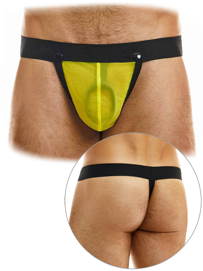 C-Ring Pleasure Thong - Yellow