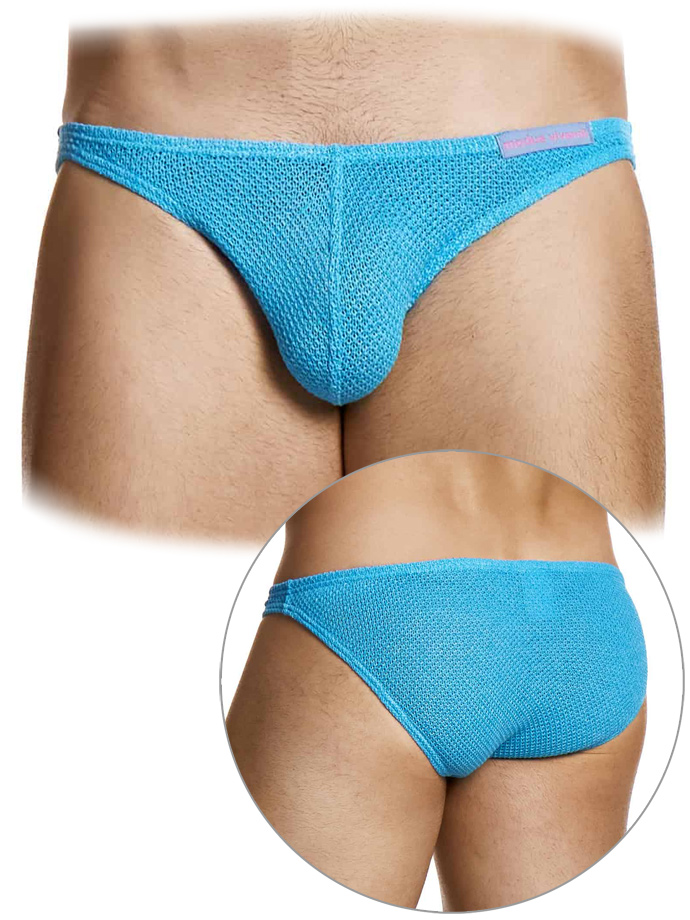 Micro Knit Low Cut Brief - Blue