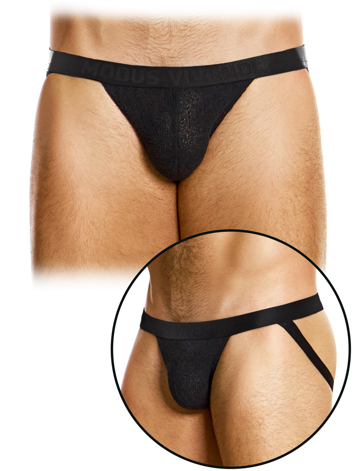 Purled Jockstrap - Schwarz