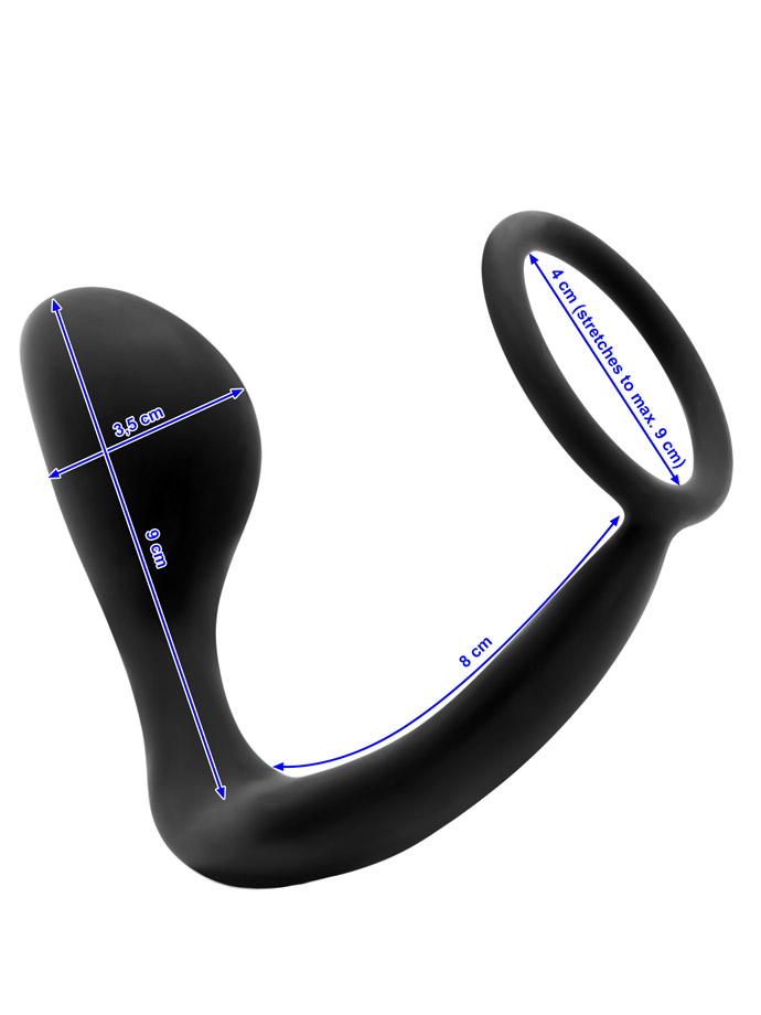 Silikon Prostata Stimulator mit Cockring | Poppers-Shop.de
