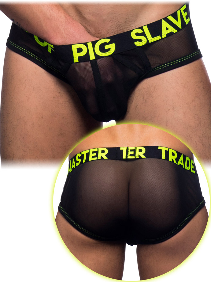 Provocative Gigolo Mesh Brief - Schwarz