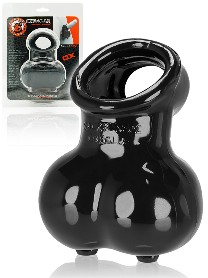 Oxballs Sacksling 2 Cocksling with Ballbag - Schwarz