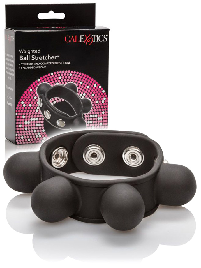 Weighted Silicone Ball Stretcher - Schwarz