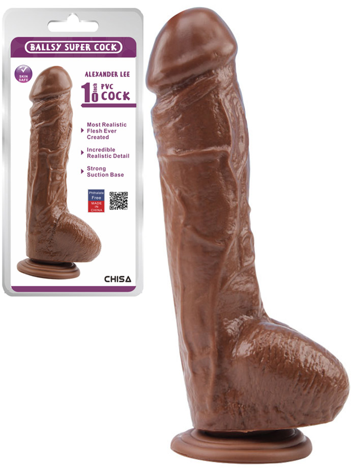 Alexander Lee 10 inch Dildo Brown