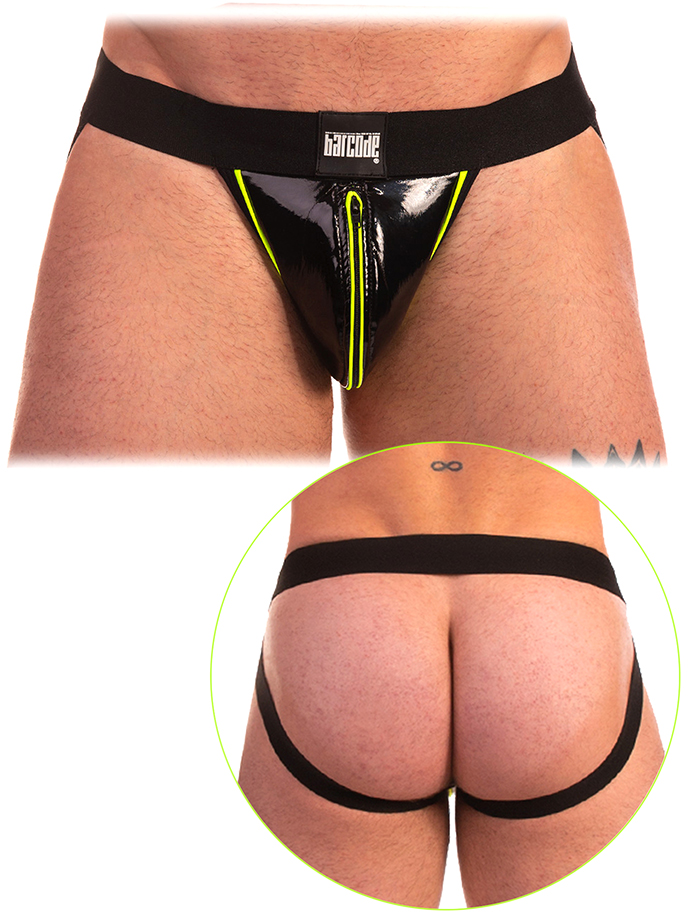 Zipper Jock Eduard - Schwarz/Neongrn