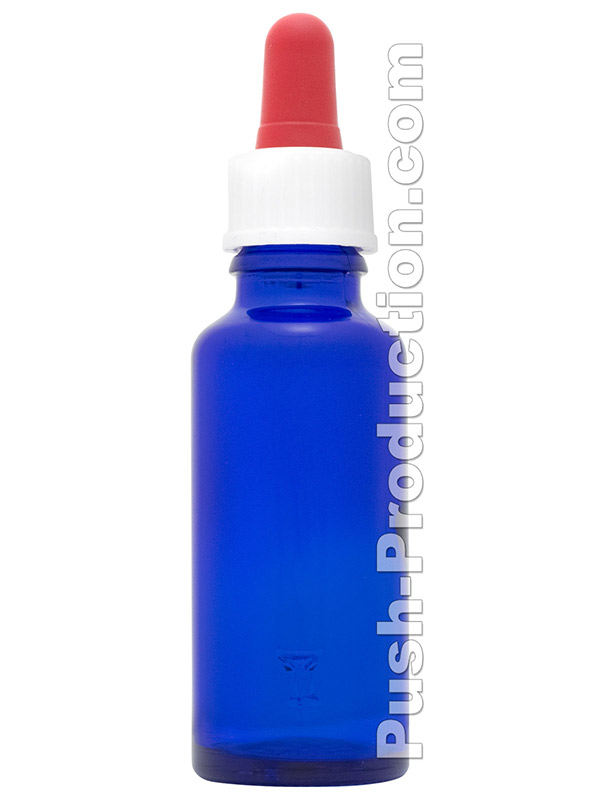Mixflasche Blau mit roter Spitze