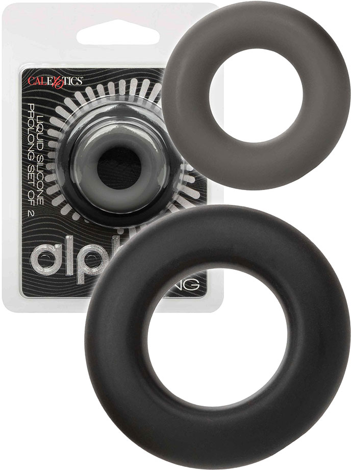 Alpha Liquid Silicone Prolong Cockring Set