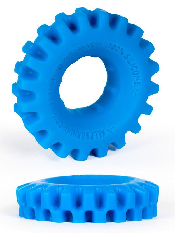 Burning Wheels 100% Silikon Cockring CK03 Blau