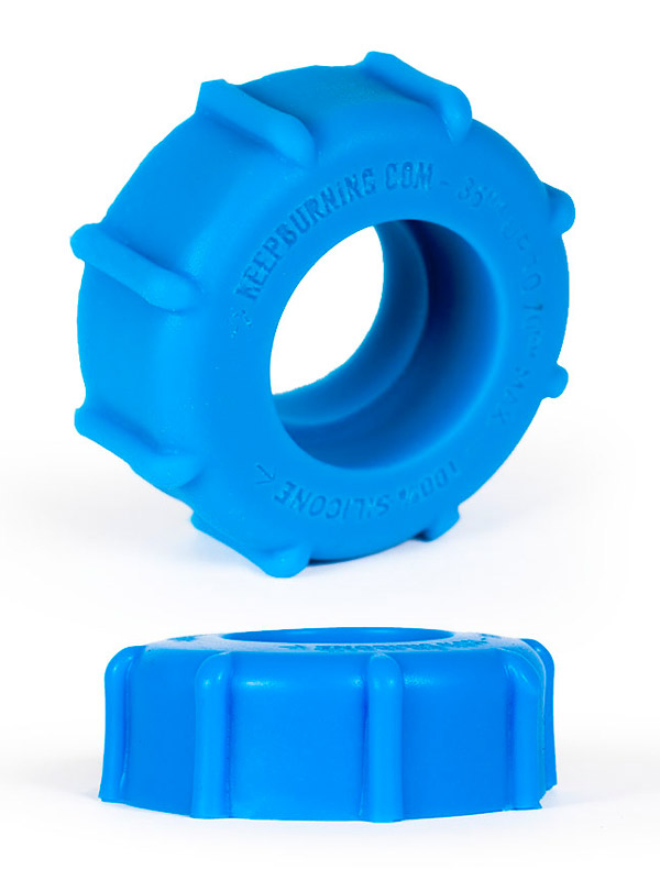 Burning Wheels 100% Silikon Cockring CK08 Blau