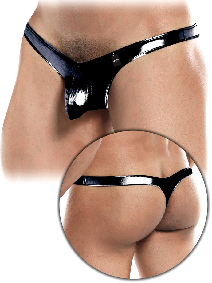 Pouch Enhancing Thong Schwarz