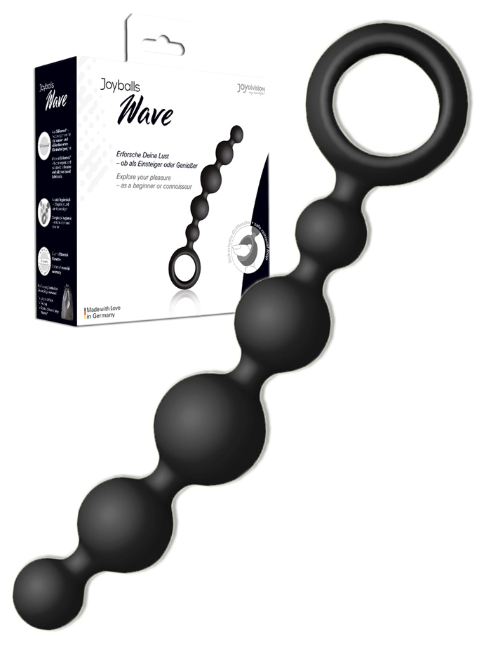 Joyballs Anal Wave - Schwarz - 17.5 cm