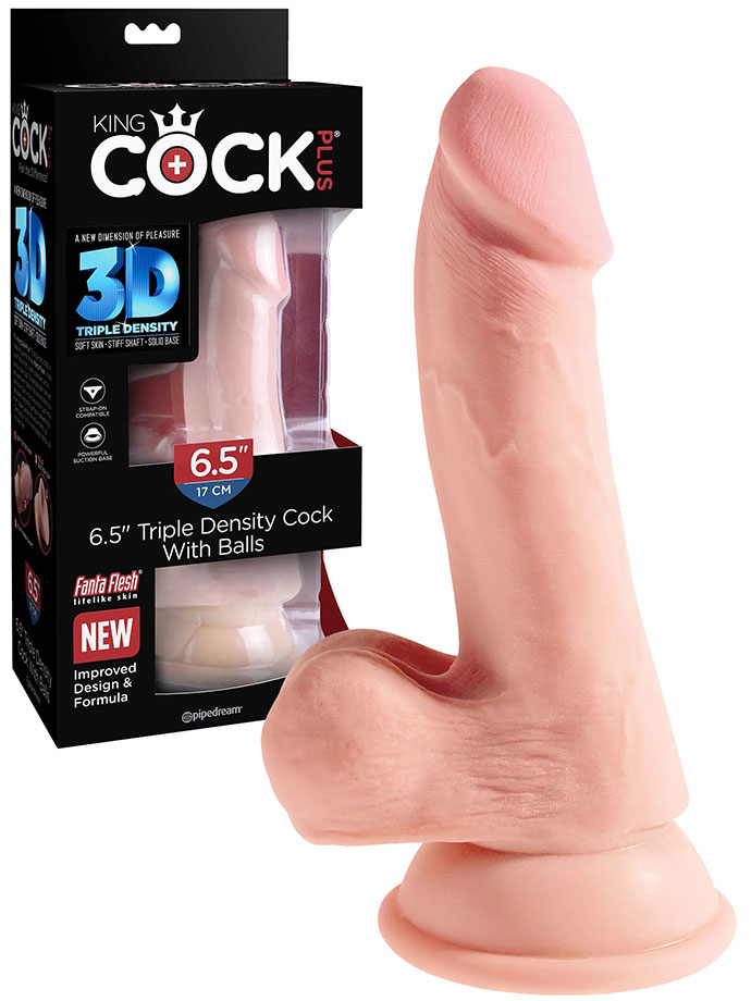 King Cock Plus - 6.5 inch Triple Density Flesh Cock