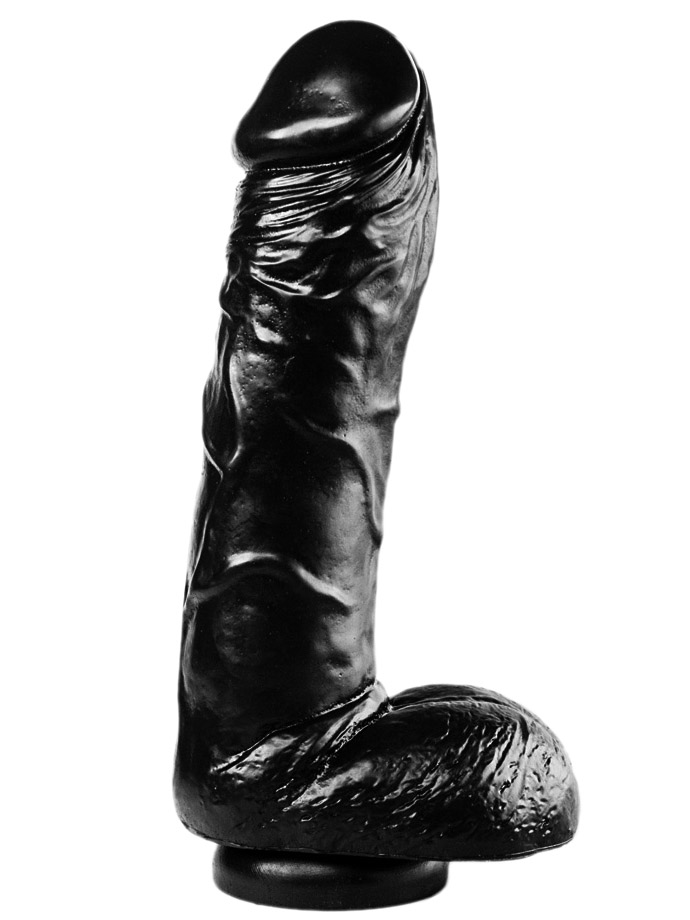 Dark Crystal Black Medium Dildo DC47