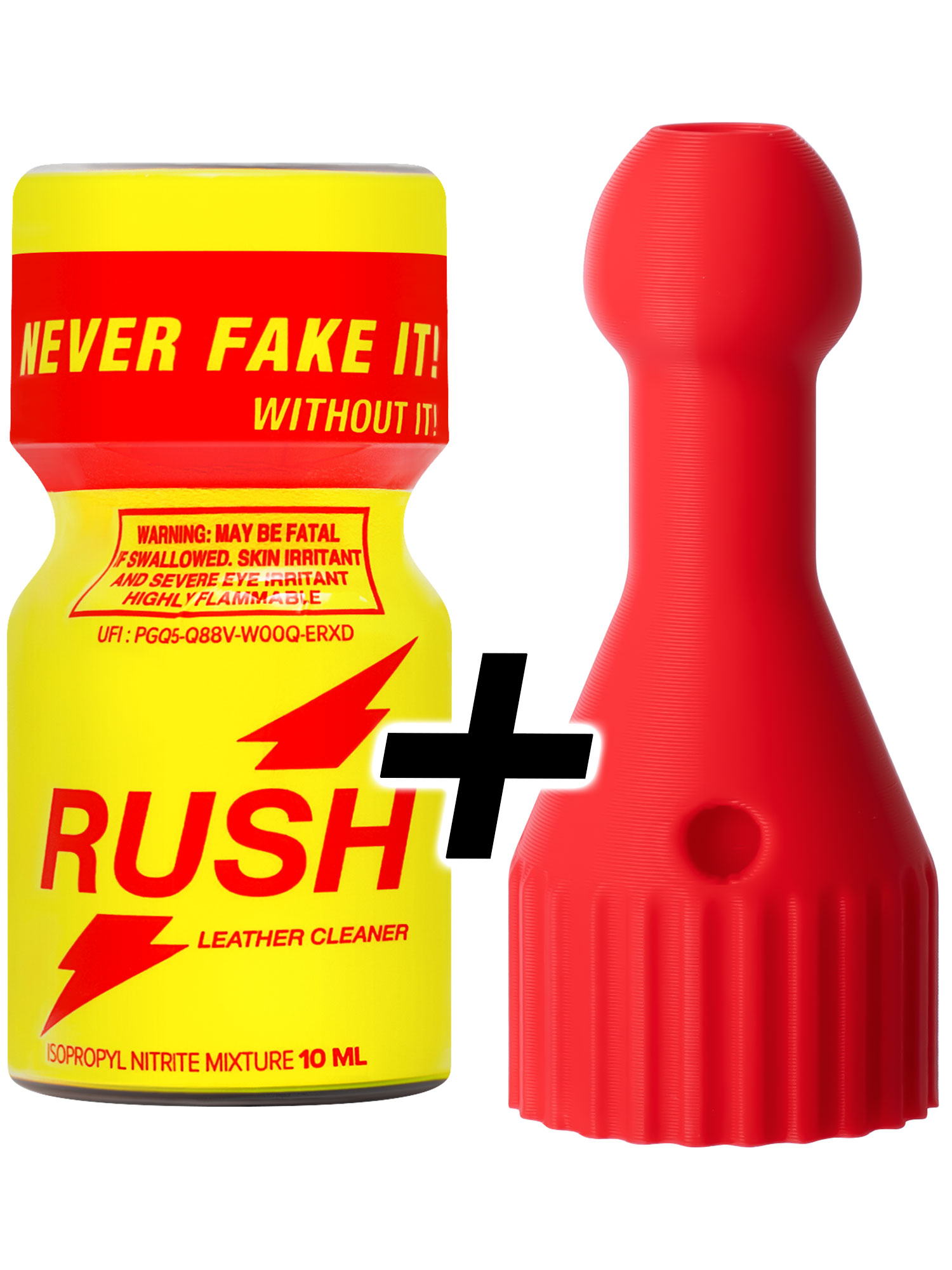 RUSH POPPERS small + Original Booster Small Rot
