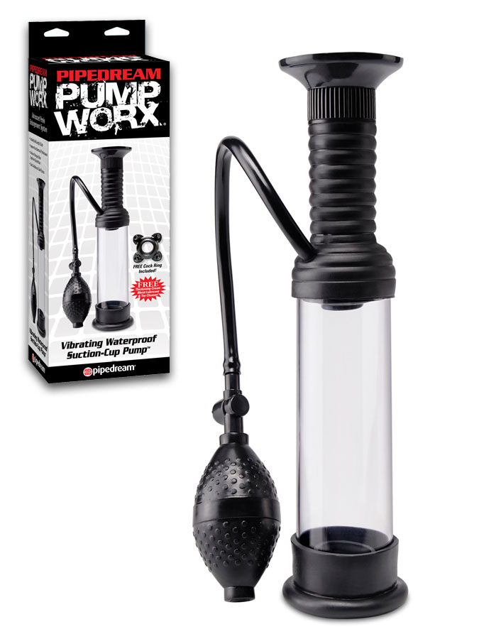 Pump Worx - Vibrating Waterproof Suction-Cup Wall Banger Pump