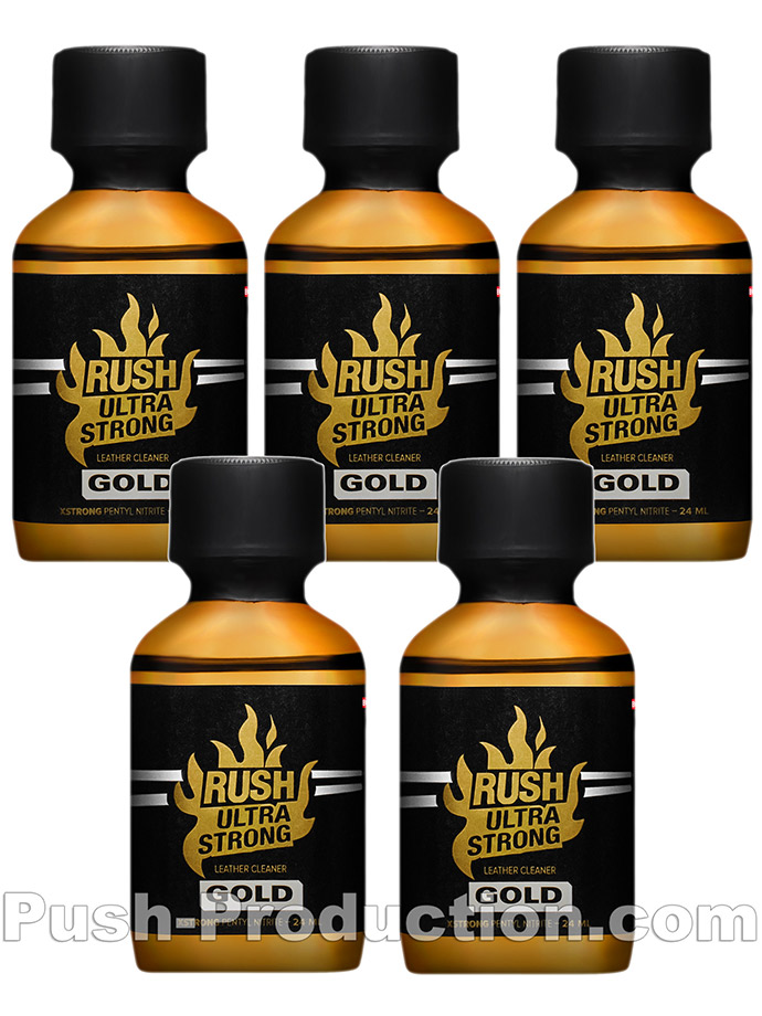 5 x RUSH ULTRA STRONG GOLD LABEL big - PACK