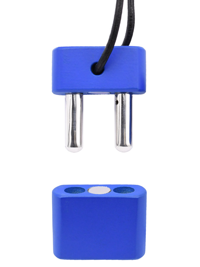 Push Xtreme Fetish - Double Inhaler with Magnetic Lock - Blue