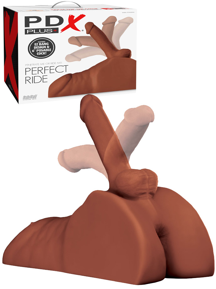 PDX Extreme Plus Perfect Ride Dildo + Masturbator