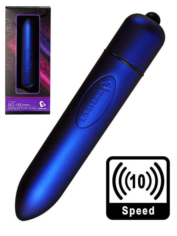 10 Speed RO-160 mm Bullet Vibrator - blue