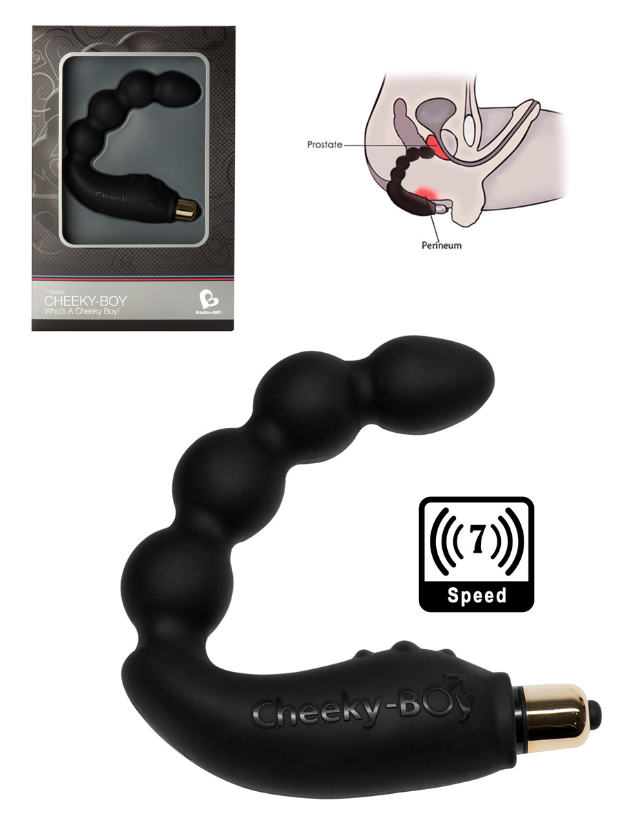 7 Speed Cheeky Boy Prostata Massager - schwarz