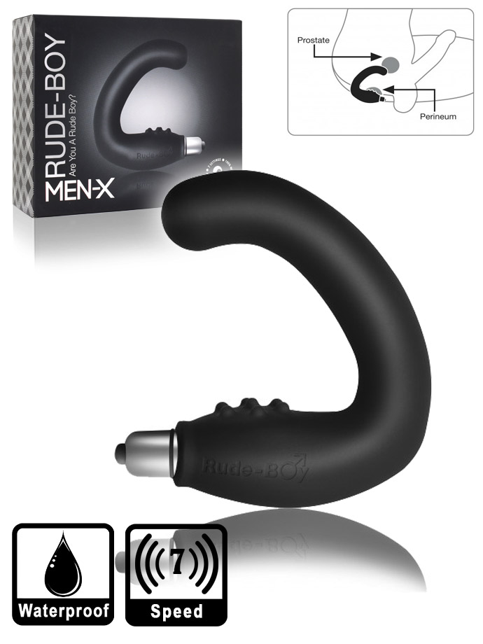 7 Speed Rude Boy Prostata Massager - schwarz