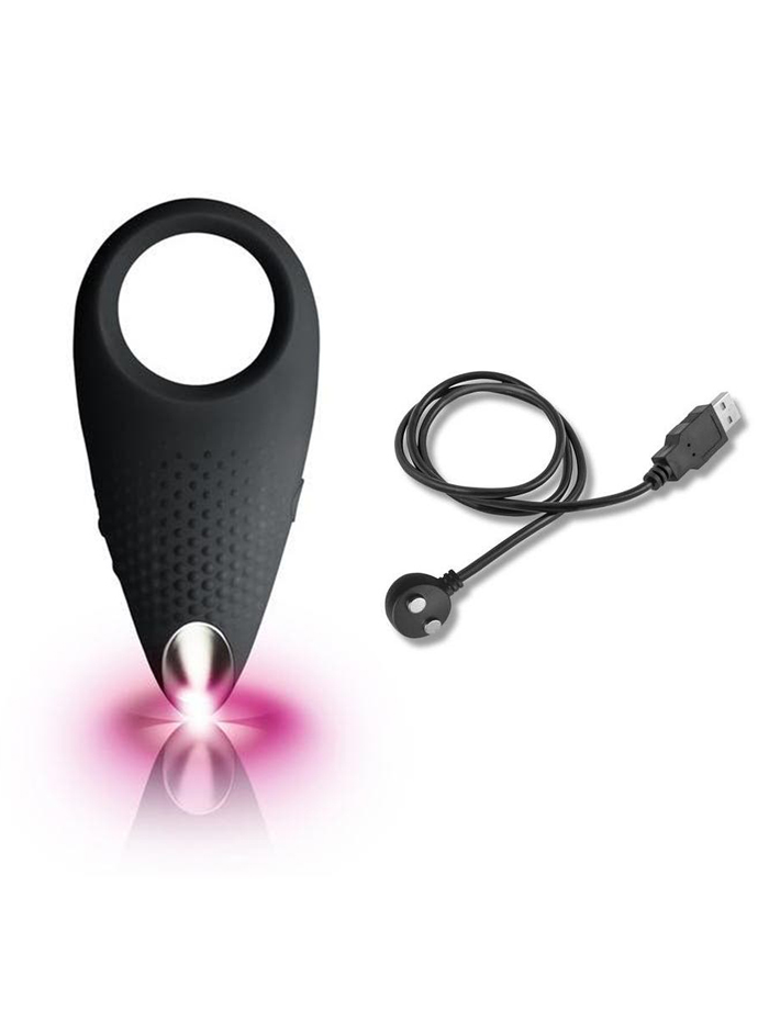 10 Speed Empower Vibrating Cockring Black