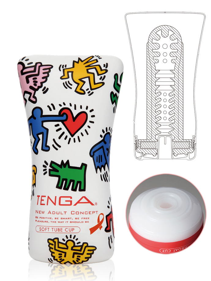 Tenga - Soft Tube Cup Masturbator - Keith Haring