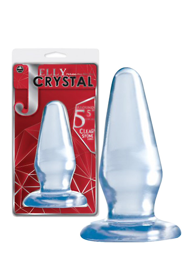 Clear Stone Colossal Hard Jelly Butt Plug