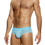 Striped Crochet Classic Brief - Light Blue