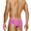 Striped Crochet Classic Brief - Pink