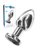 The Glider Vibrating Metall Buttplug Large