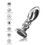 The Slider Vibrating Metall Buttplug Large