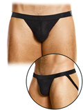 Purled Jockstrap - Schwarz