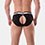 Backless Brief Bottom - black/white