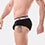 Backless Brief Bottom - black/white