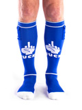 Brutus Party Socks with Pockets - Fuck Blue/white